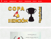 Tablet Screenshot of ligapadelmadrid.com